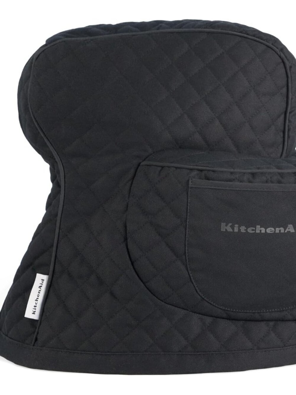 Fitted Tilt-Head Solid Stand Mixer Cover with Storage Pocket, Quilted 100% Cotto